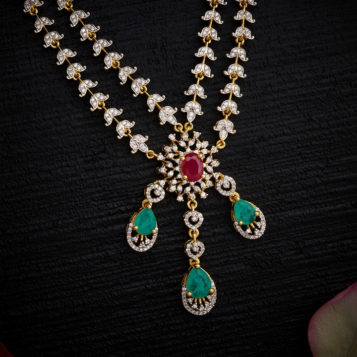 Opulent Aura CZ Necklace Set