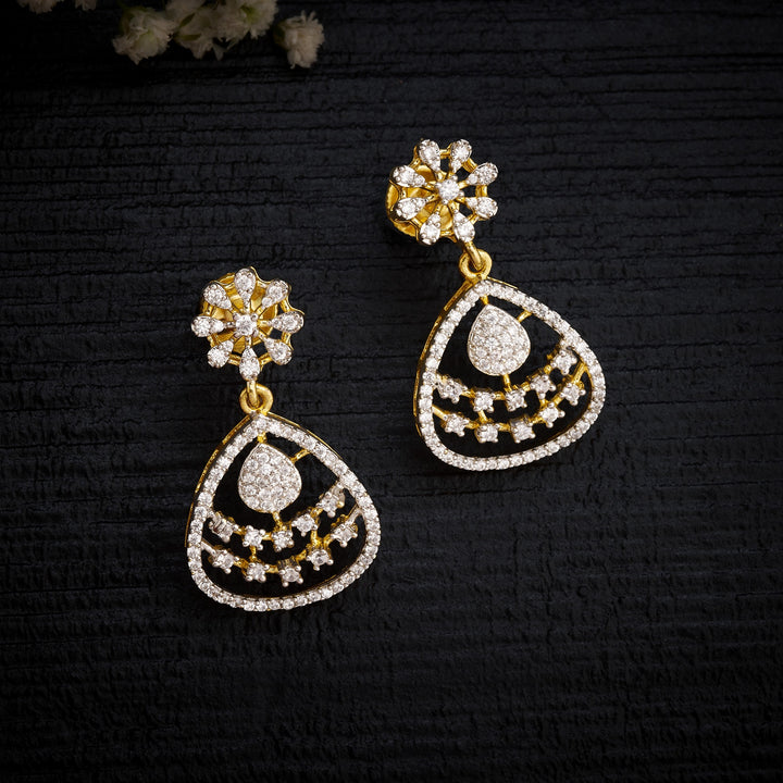 Crystal Pear CZ Necklace Set