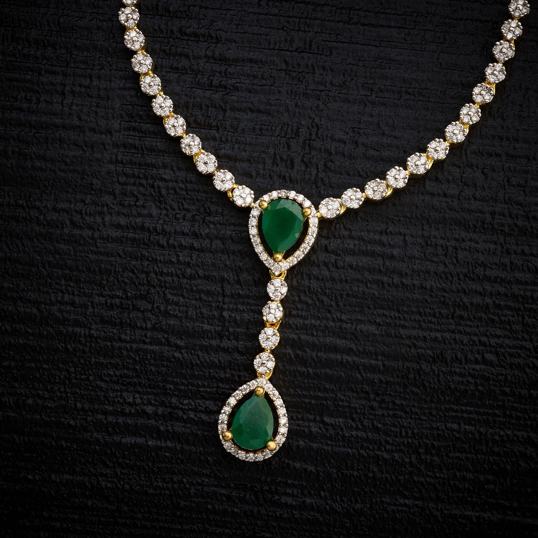 Imperial Grace CZ Necklace Set