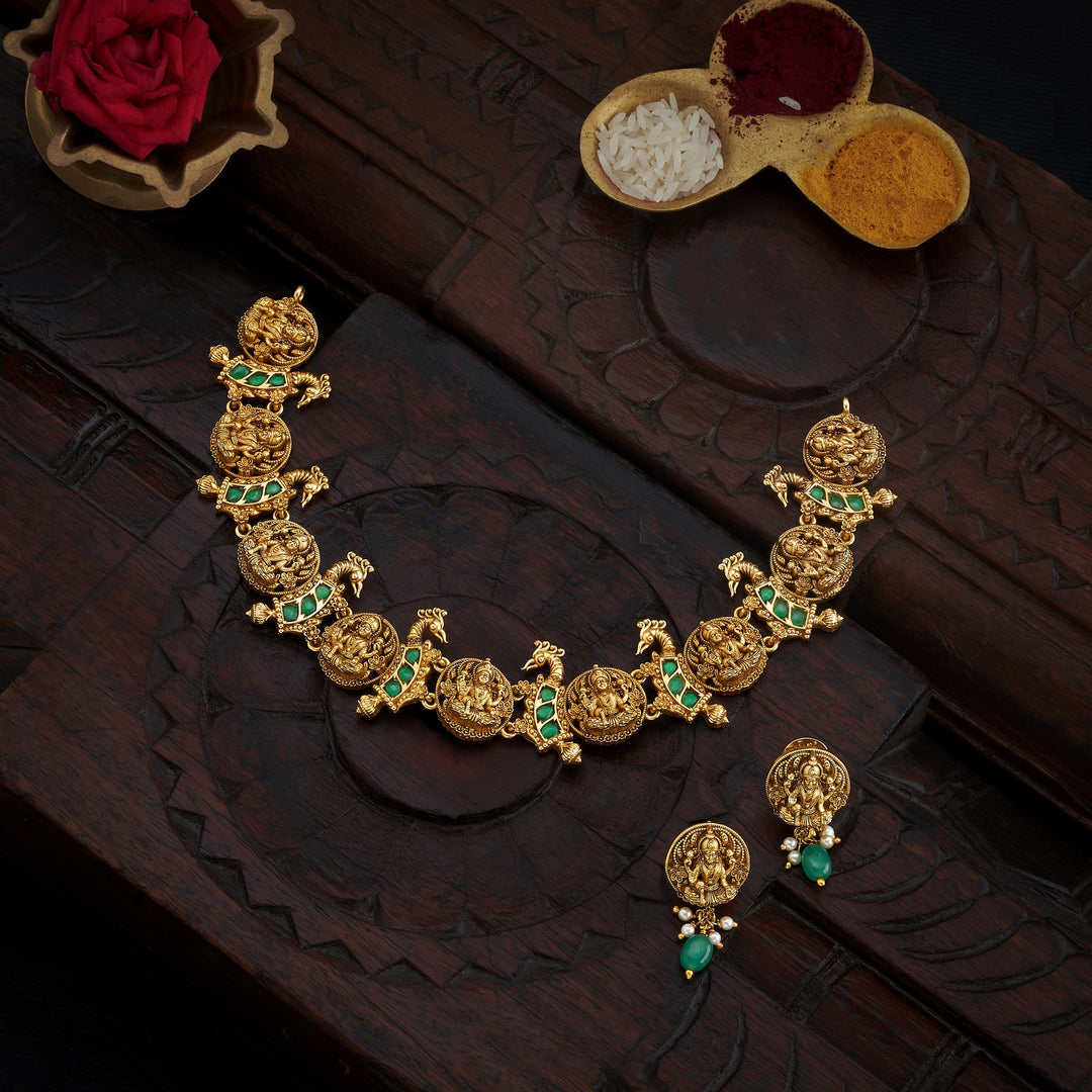 Varalakshita Temple Necklace Set