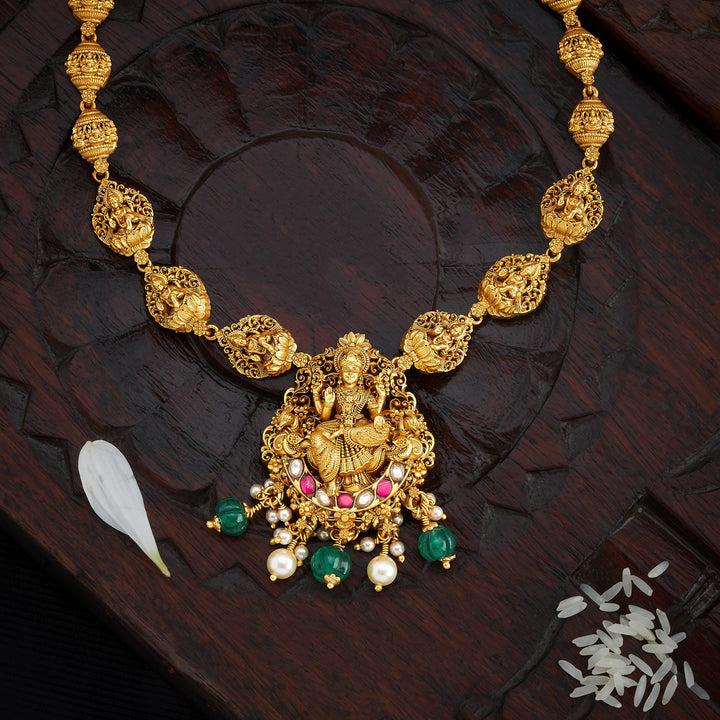 Hemalakshmi Temple Necklace Set