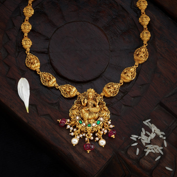Hemalakshmi Temple Necklace Set