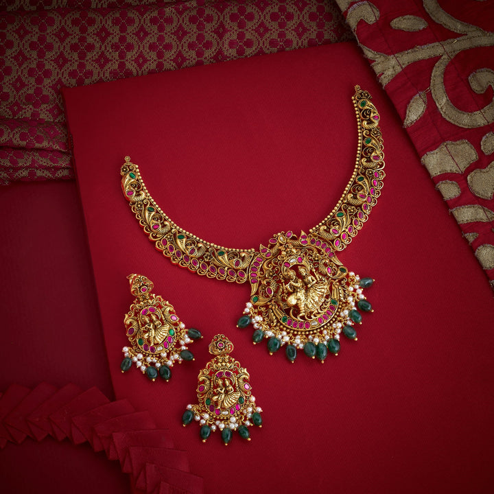 Krishnaradhya Temple Necklace Set