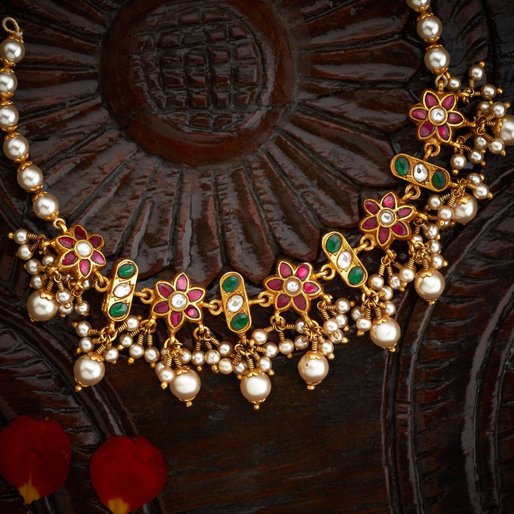 Phool-Moti Reversible Kundan Choker