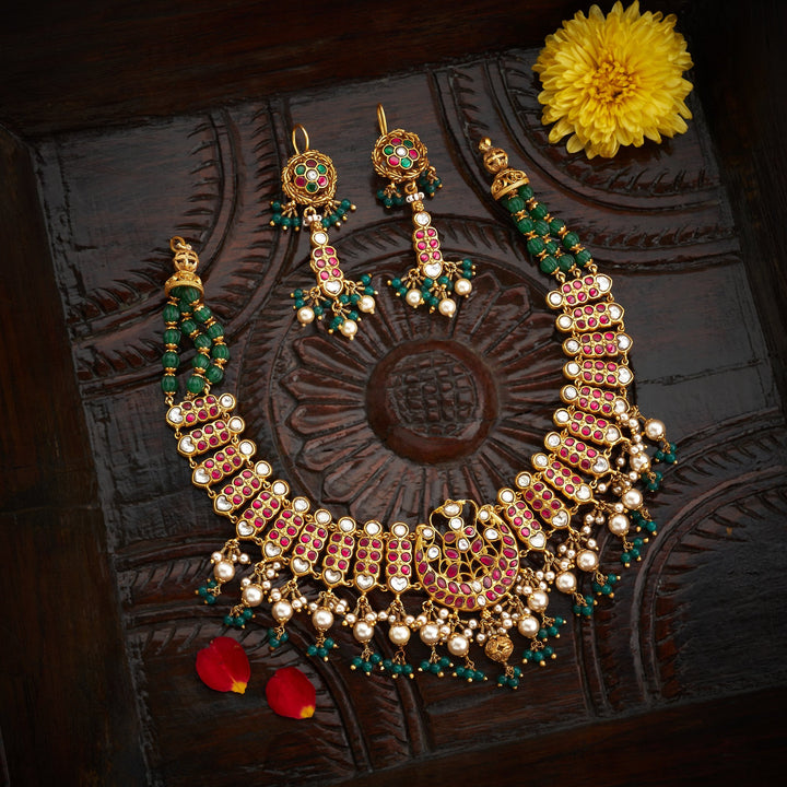 Kundanri Reversible Necklace Set