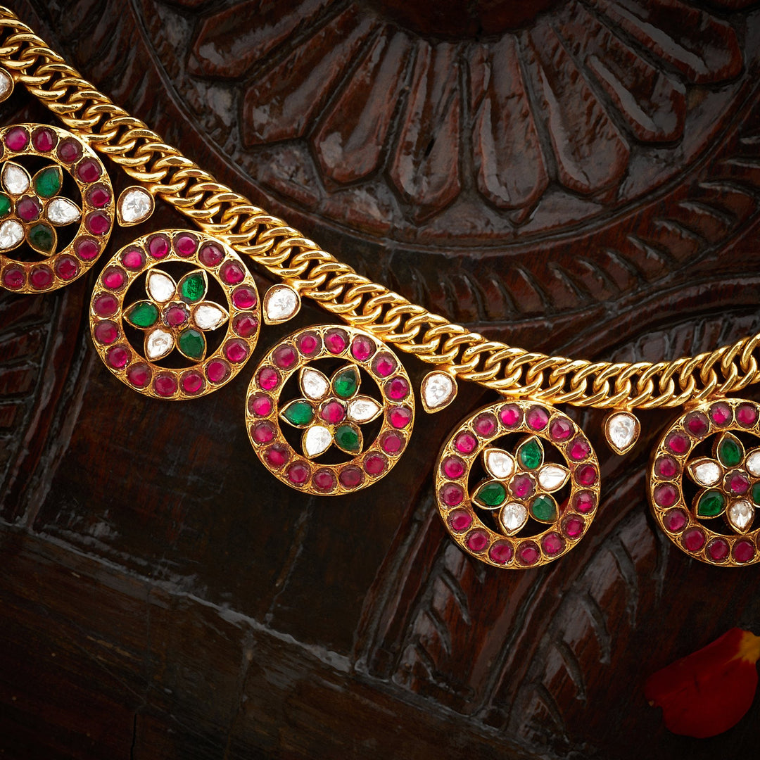 Kundan Chakra Bottu Set