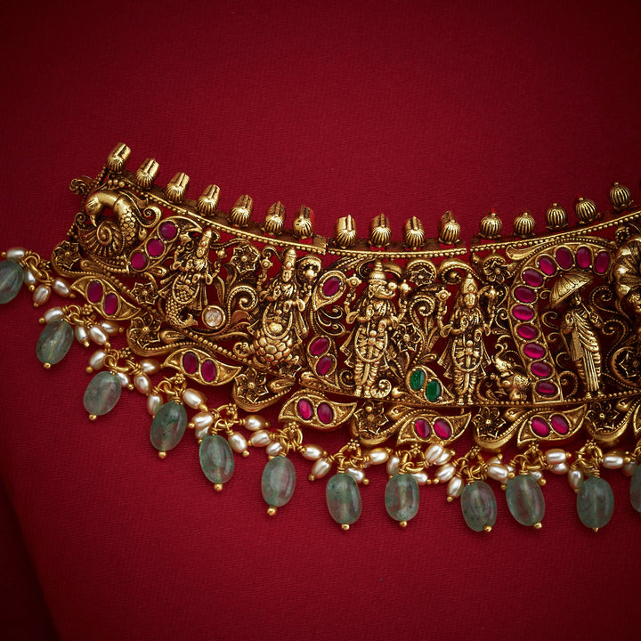 Hrishikesha Temple Necklace Set