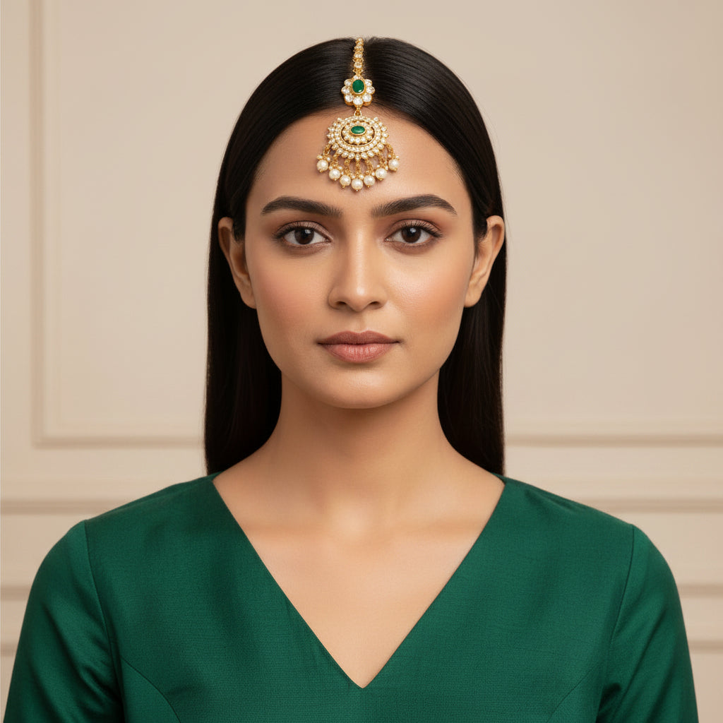 Surabhika Stone Maang Tikka