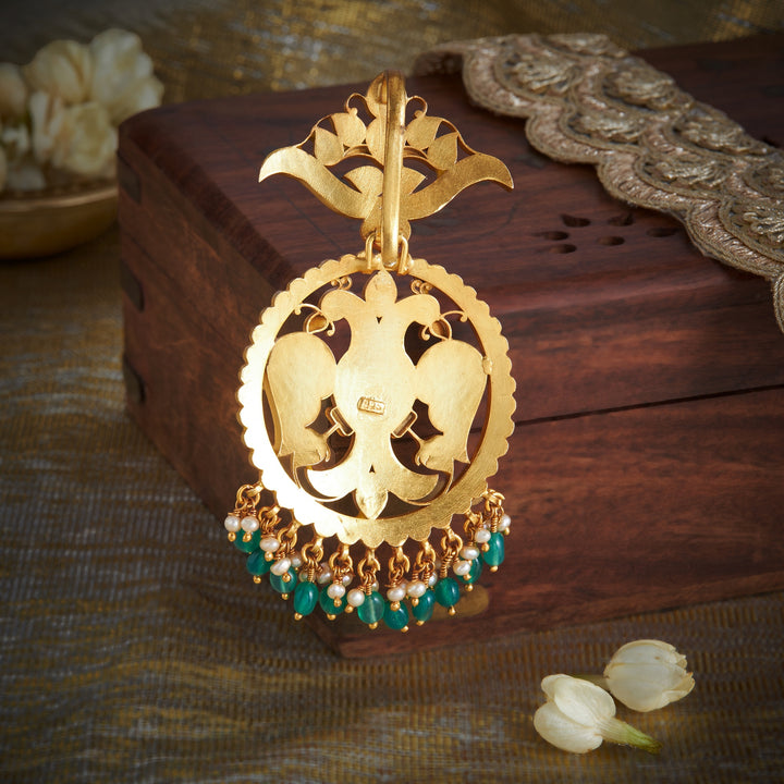 Chakra-Berunda Kundan Pendant