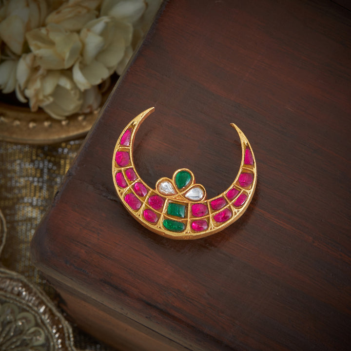Sun-Moon Kundan Set