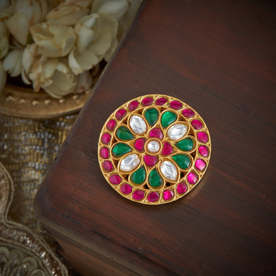 Sun-Moon Kundan Set