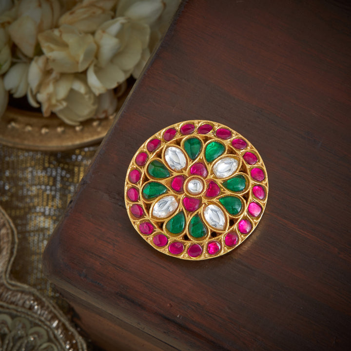 Sun-Moon Kundan Set