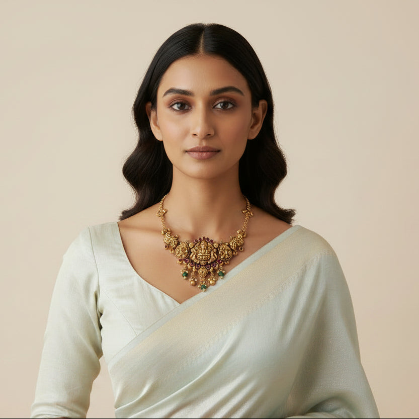Dhana-Lakshmi Temple Necklace