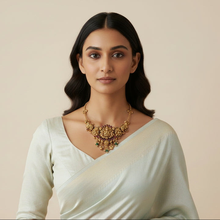 Dhana-Lakshmi Temple Necklace