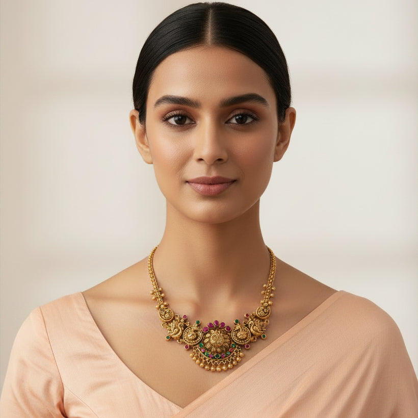 Morpankh Nakshi Necklace