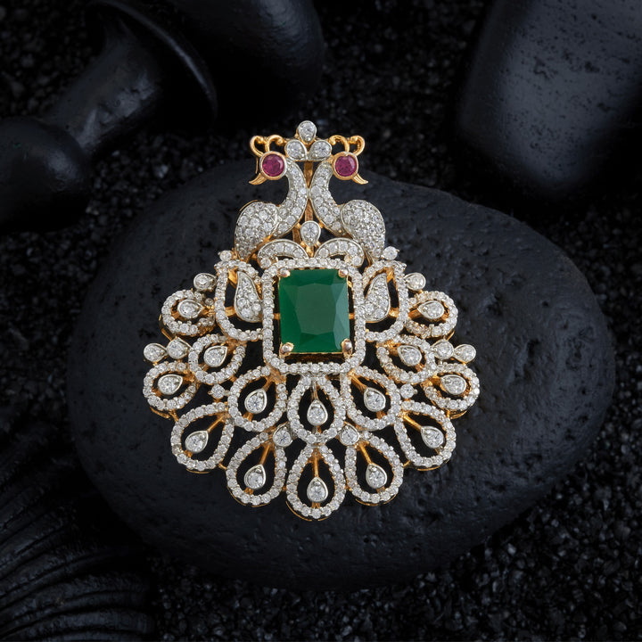 Glimmer-Peacock CZ Pendant
