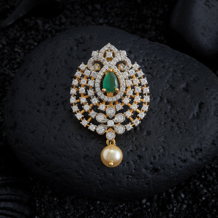 Panna-Pear CZ Pendant