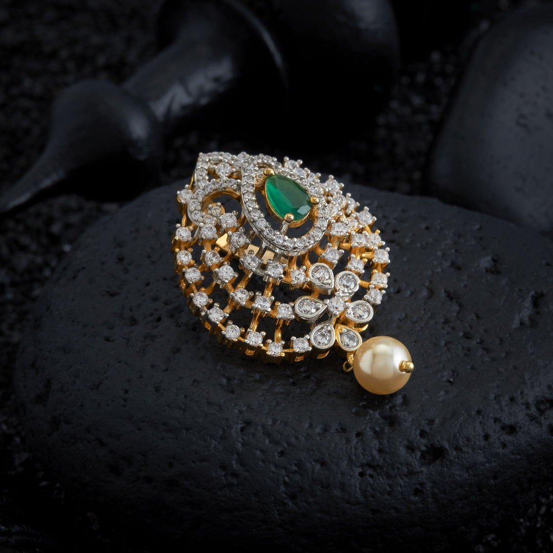 Panna-Pear CZ Pendant