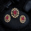 Floral Grace CZ Pendant Set