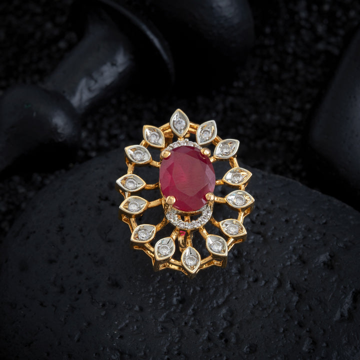 Floral Grace CZ Pendant Set