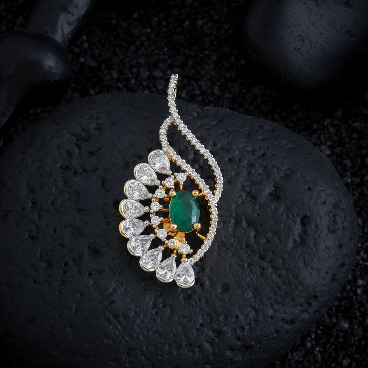 Oval Floral CZ Necklace