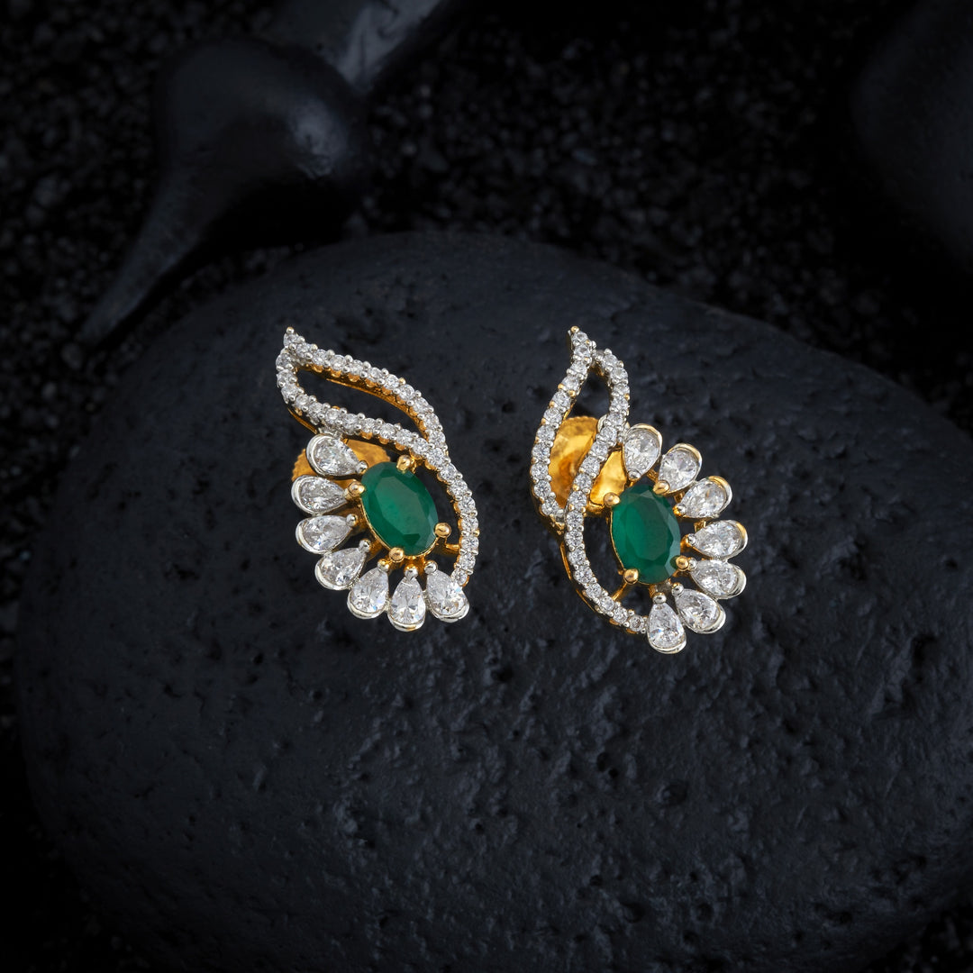 Oval Floral CZ Necklace