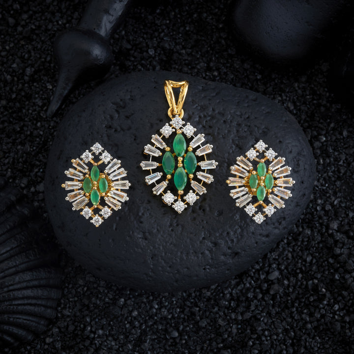 Shiner CZ Pendant Set