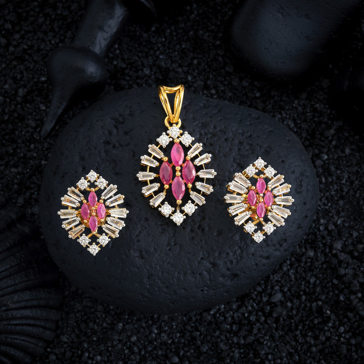 Shiner CZ Pendant Set