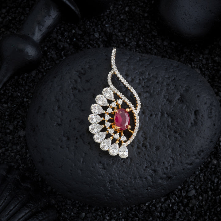 Oval Floral CZ Necklace