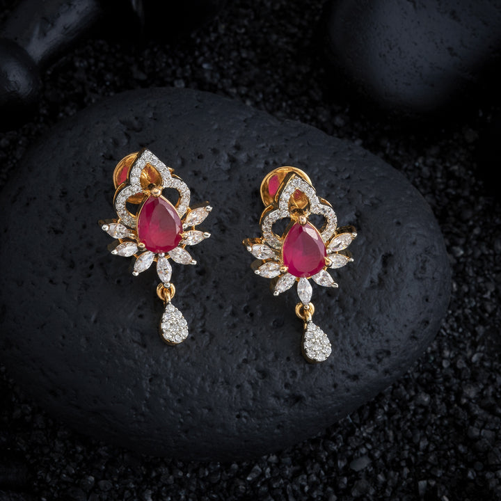 Pear-Blush CZ Pendant Set