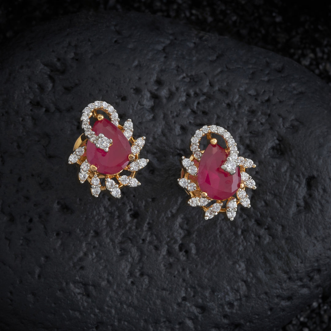 Gulabi Glow CZ Pendant Set