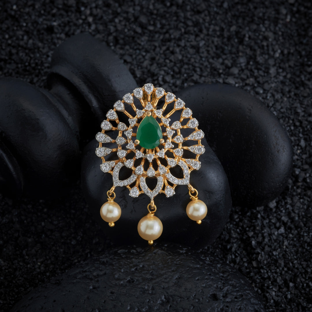 Pear-Drops CZ Pendant Set