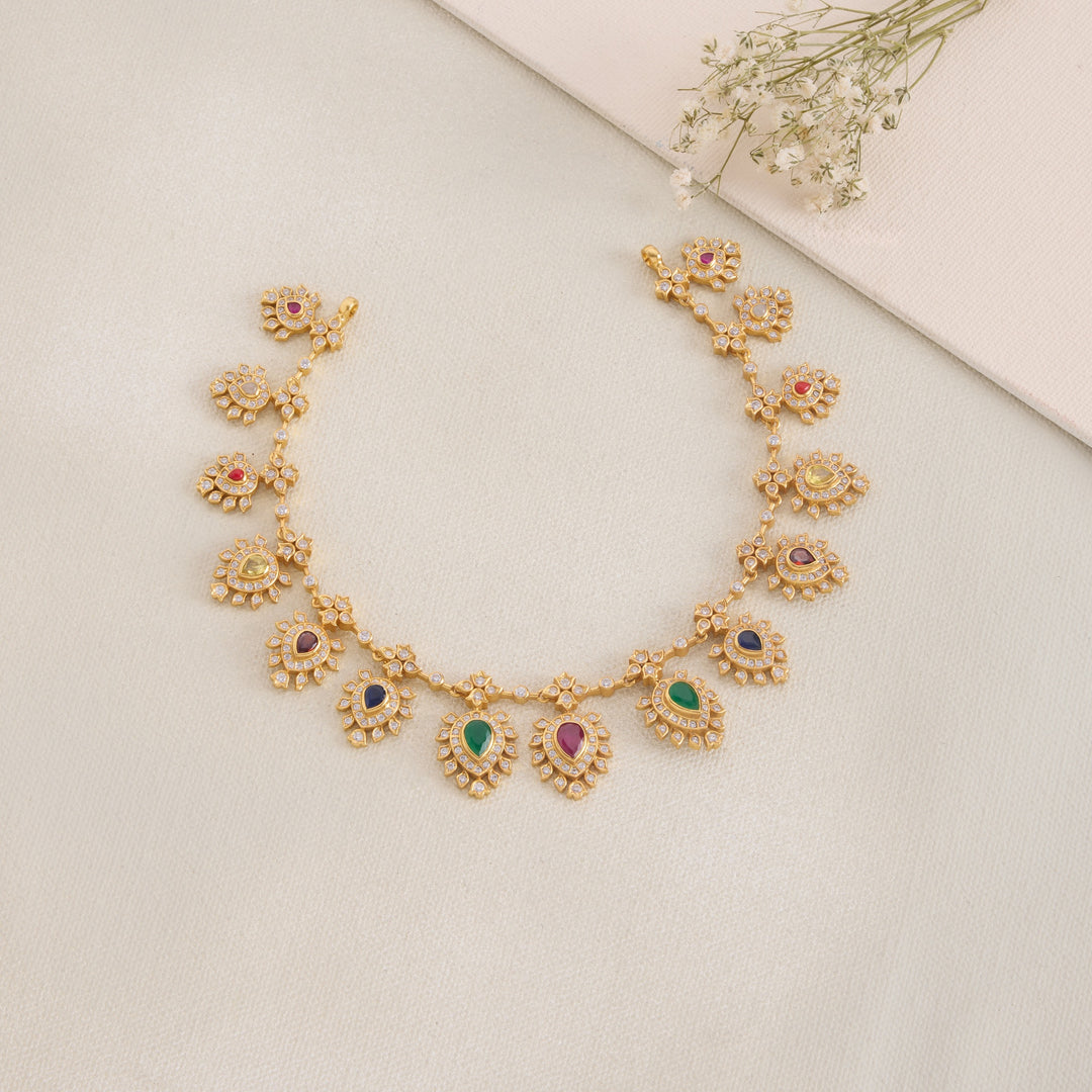 Aruni Pear Short Necklace