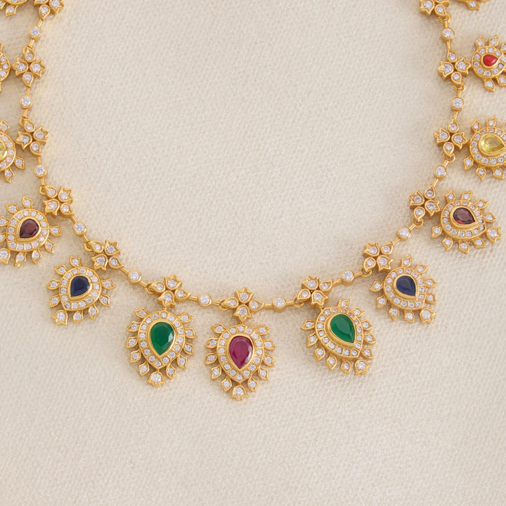 Aruni Pear Short Necklace