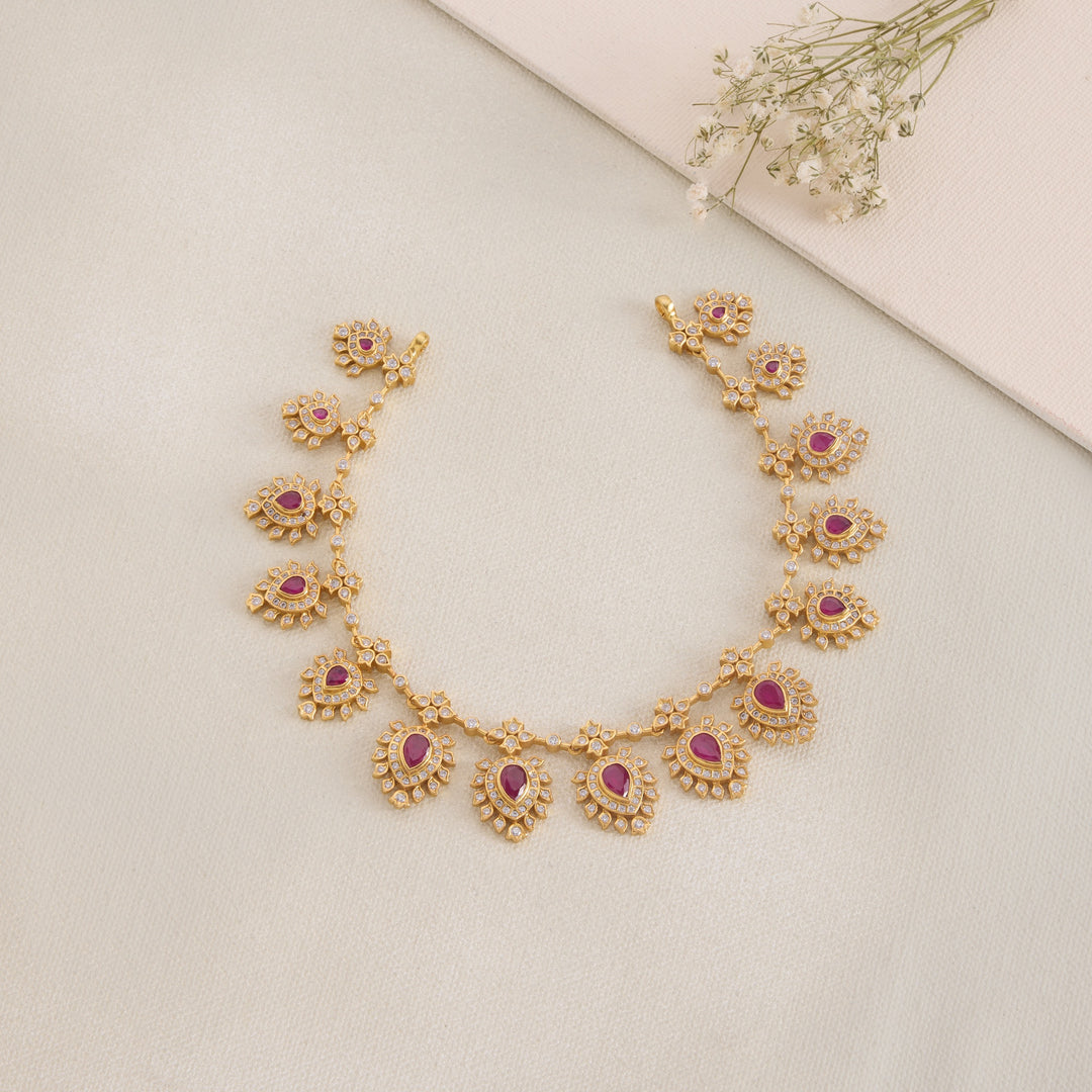 Aruni Pear Short Necklace