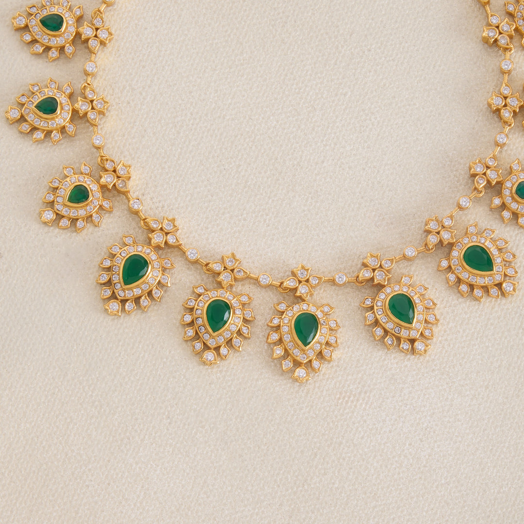 Aruni Pear Short Necklace