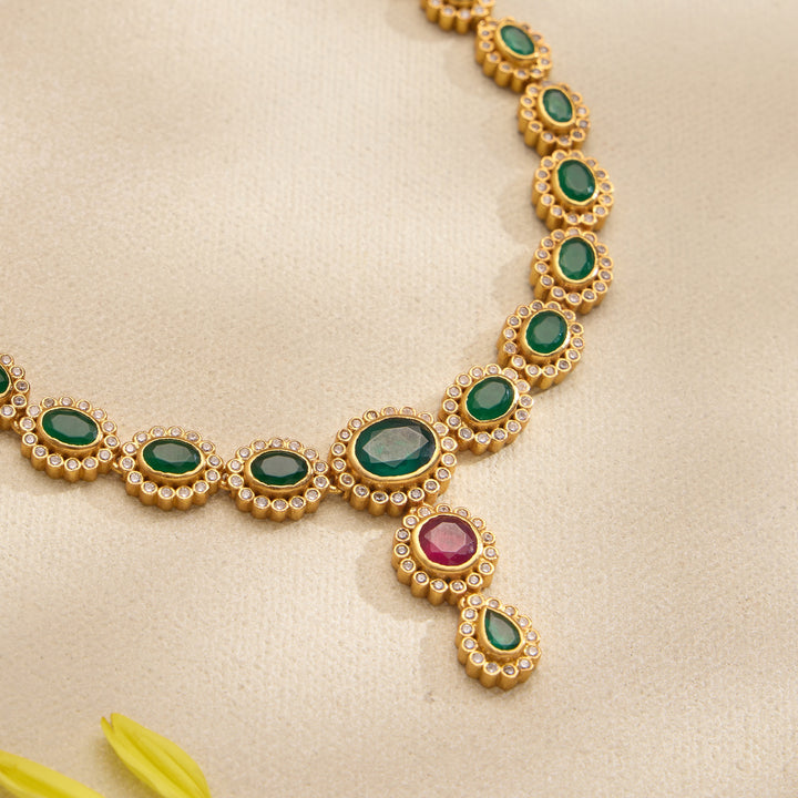 Avani Ruby Short Necklace