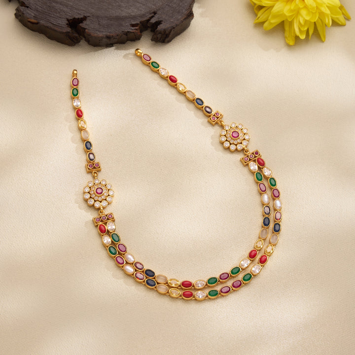 Vastra Navaratna Necklace