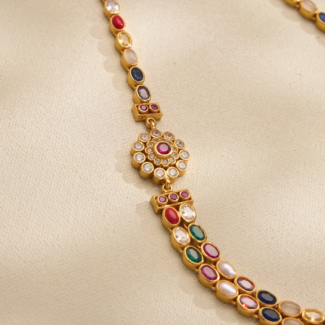 Vastra Navaratna Necklace
