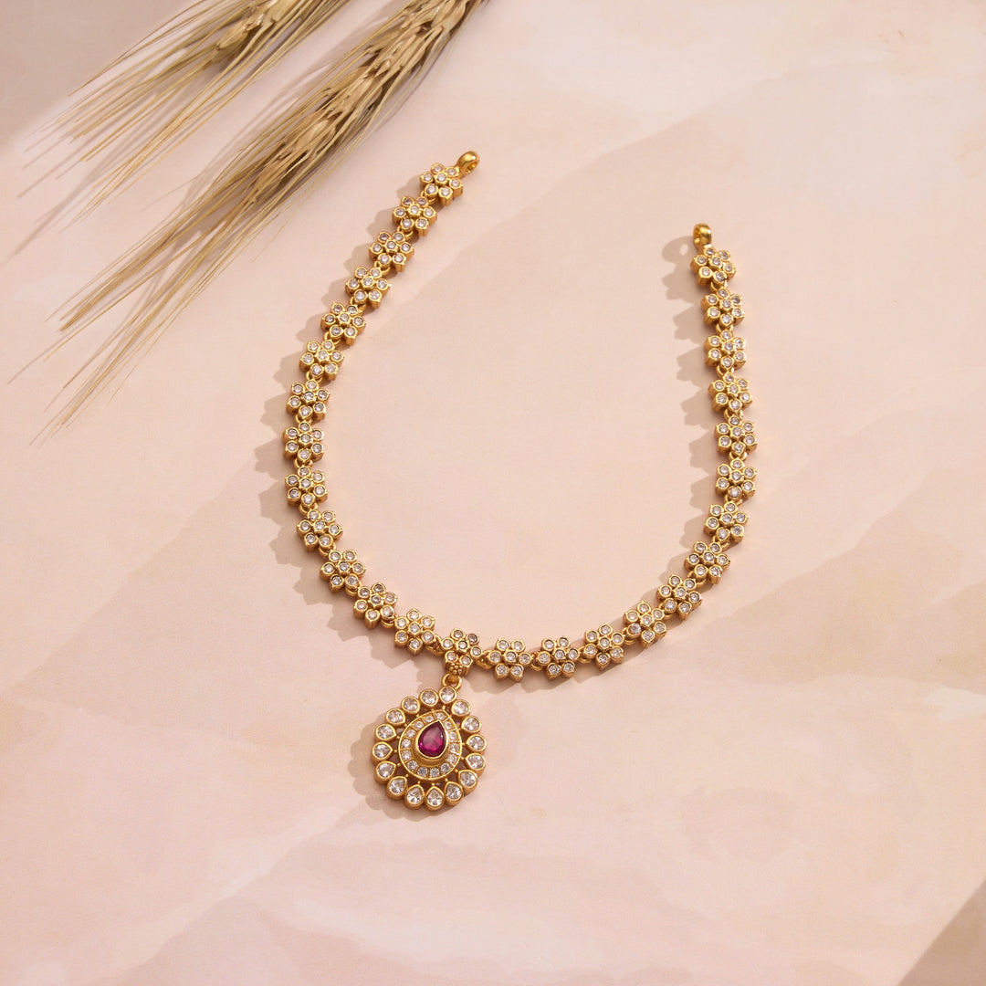Tvesa Stone Short Necklace