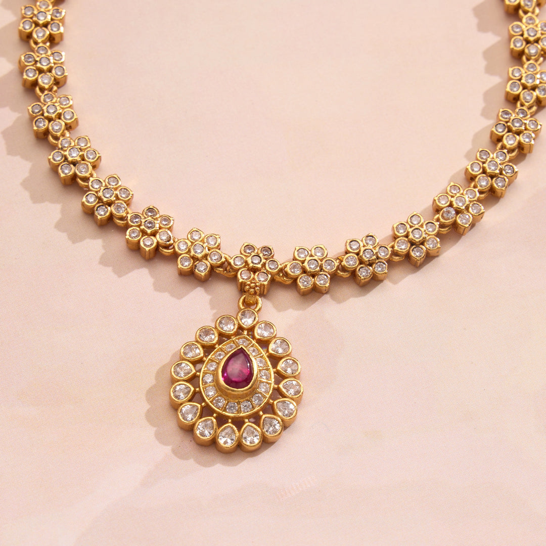 Tvesa Stone Short Necklace