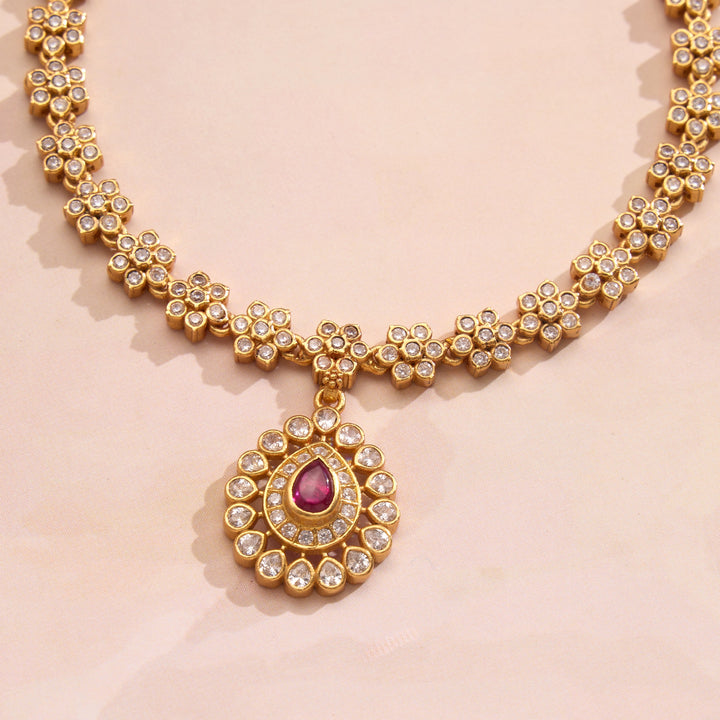Tvesa Stone Short Necklace