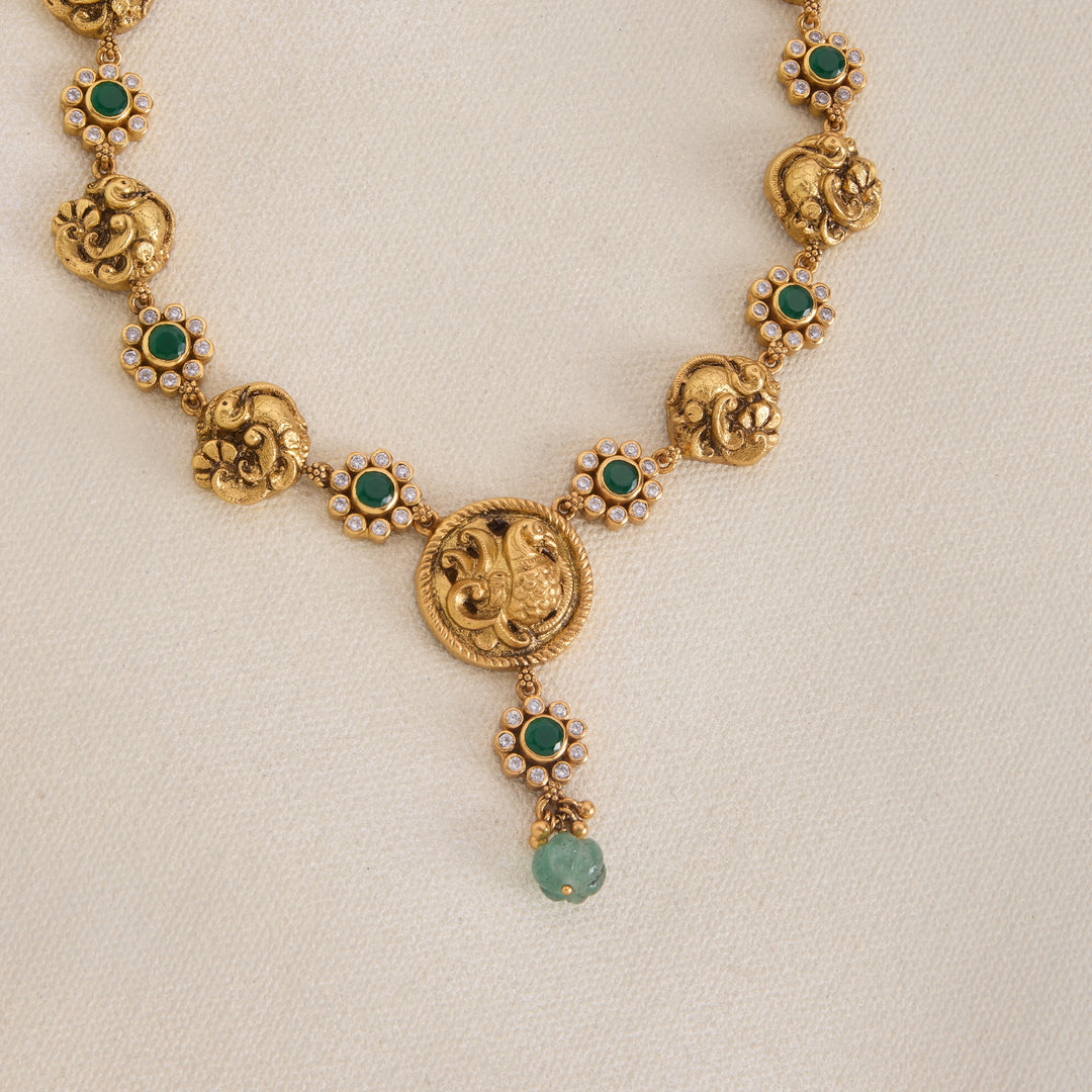 Floral Wing Necklace Set