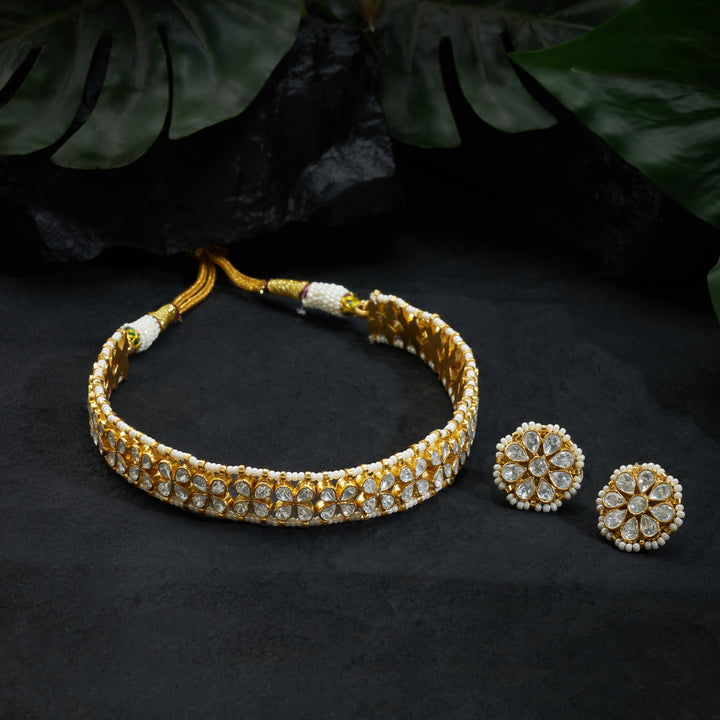 Pearlesque Polki Choker Set