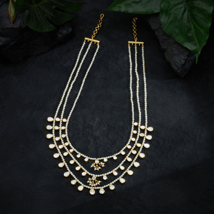 Triluna Pearl Polki Necklace