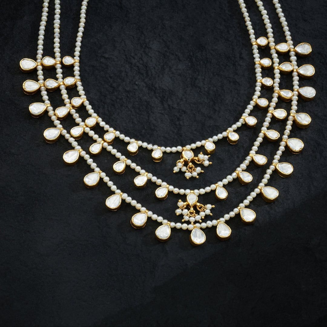Triluna Pearl Polki Necklace