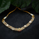 Ruby-Moire Crown Choker