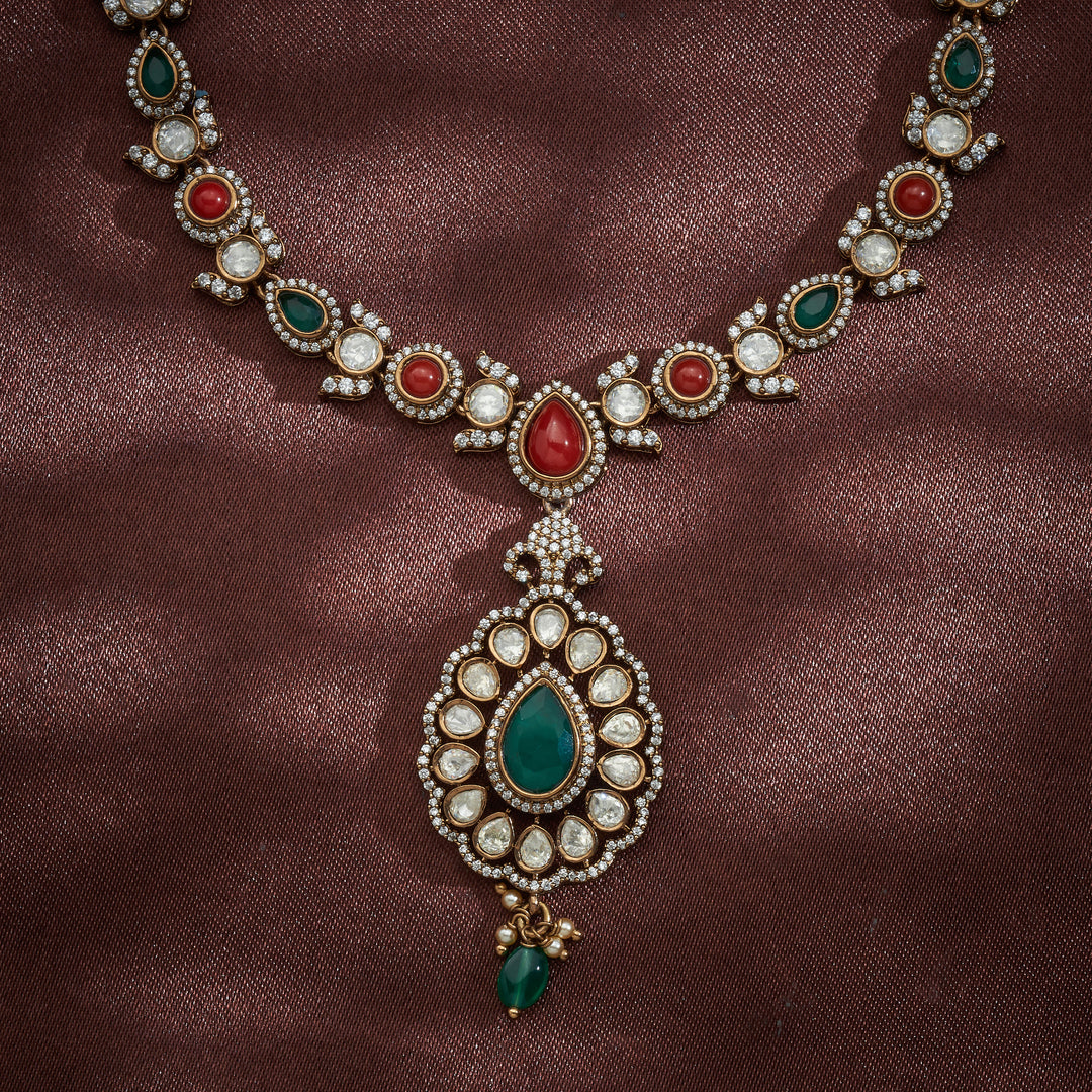 Coralyn Pear Victorian Necklace Set