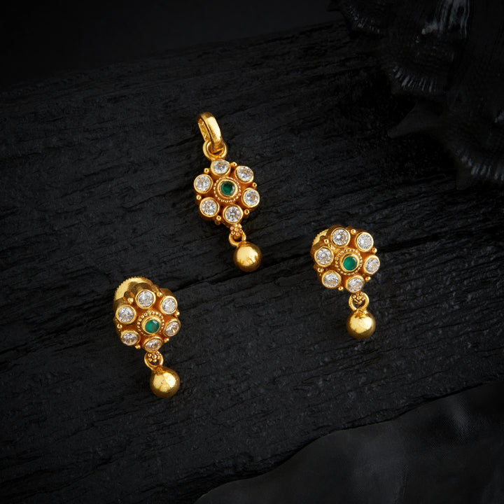 Blossom Stone Pendant Set