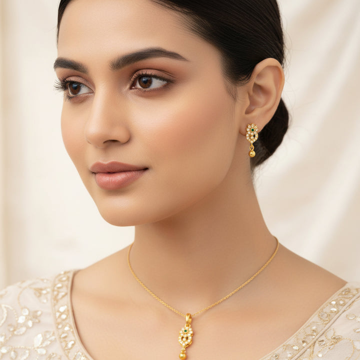 Pushkara Stone Pendant Set